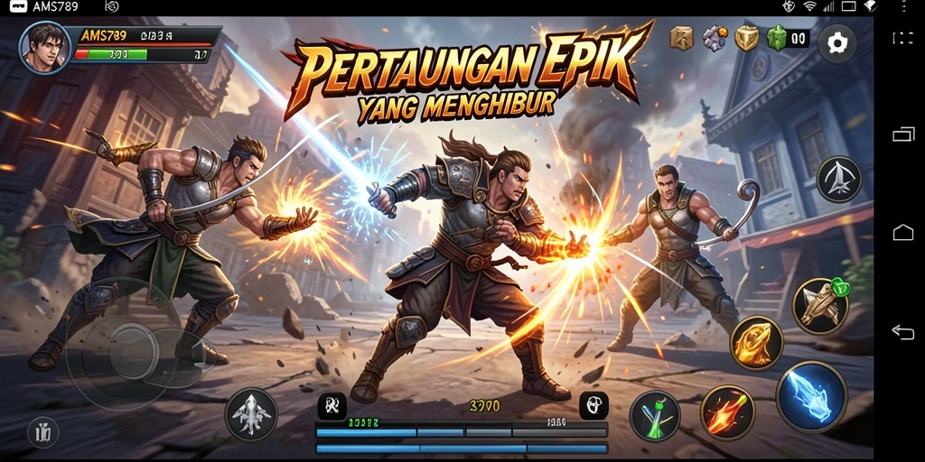 Gameplay menarik dari AMS789 dalam pertarungan Fighting.
