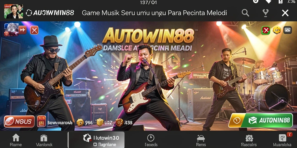 Tampilan screenshot AUTOWIN88 yang menunjukkan gameplay musik yang menyenangkan.