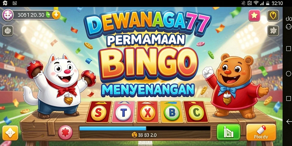 Tampilan gameplay Bingo yang seru di DEWANAGA77.