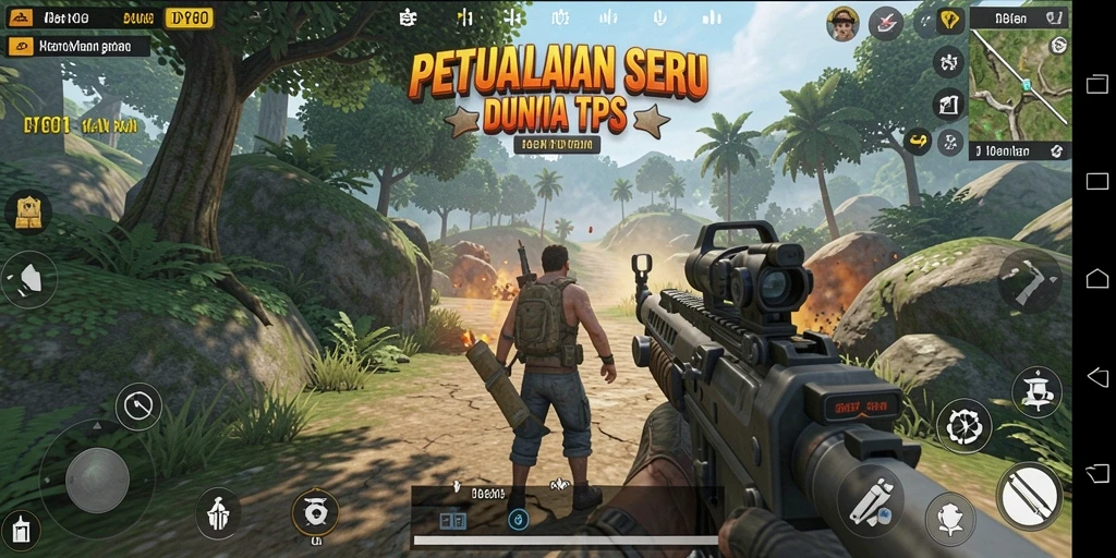 Screenshot utama DYO1 menampilkan aksi pertarungan yang mendebarkan.
