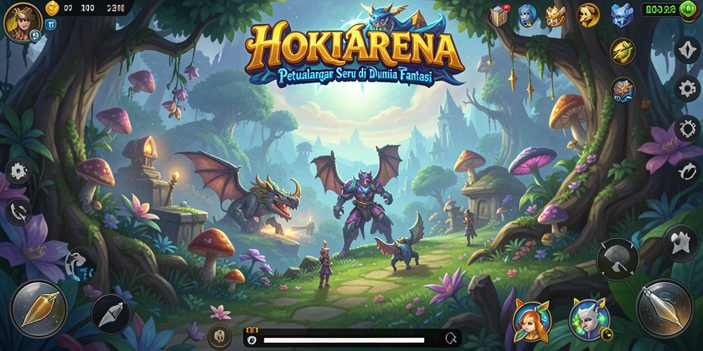 Tampilan gameplay HOKIARENA yang menawan di dunia petualangan.