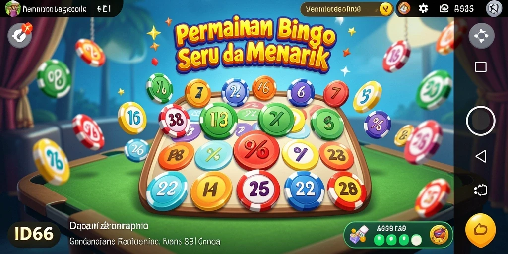 Tampilan gameplay seru dari ID66 dengan suasana permainan Bingo yang menggembirakan.
