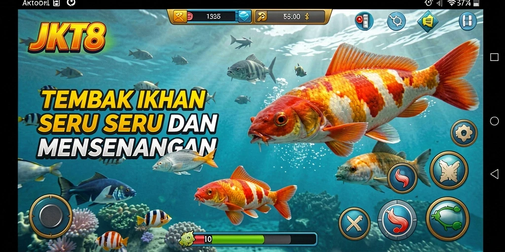 Screenshot gameplay Tembak Ikan dari JKT8 yang seru.