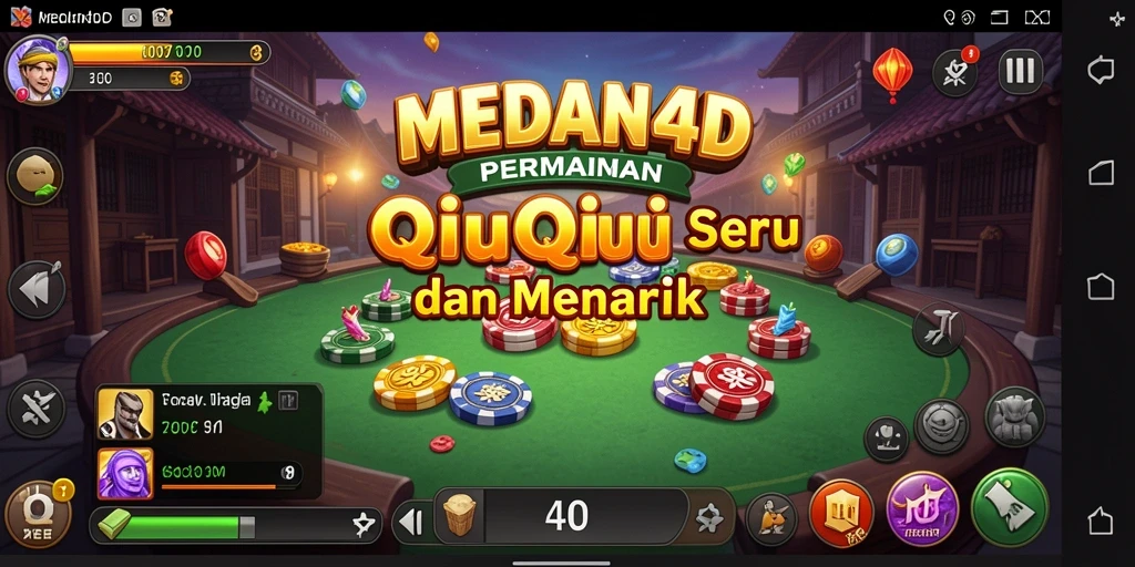 Tampilan gameplay QiuQiu yang memukau di MEDAN4D.