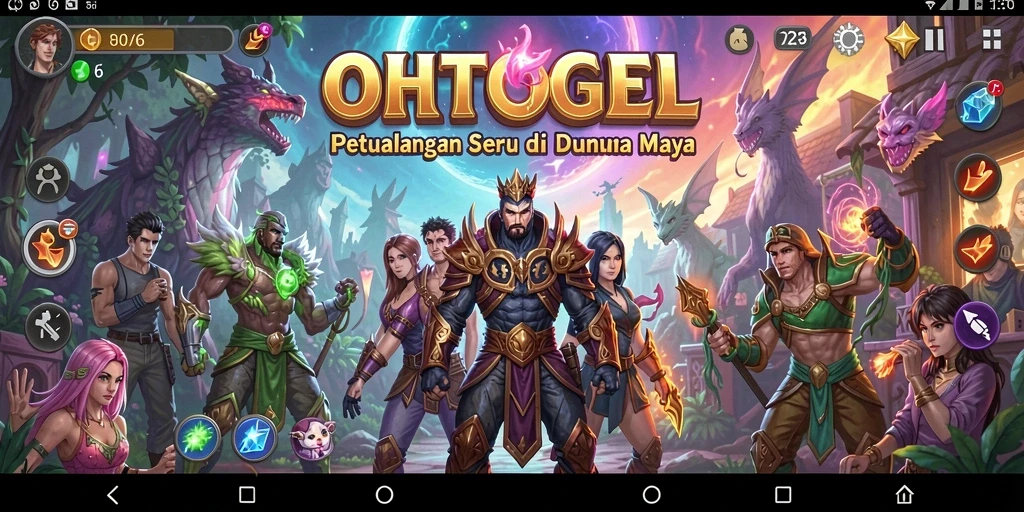 Screenshot gameplay OHTOGEL menampilkan petualangan seru di dunia yang indah.