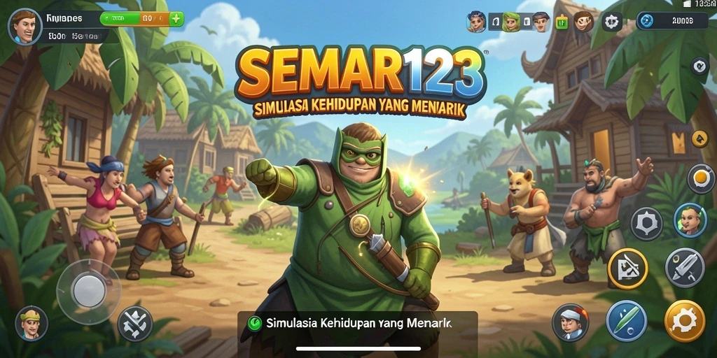 Tampilan menarik dari gameplay SEMAR123 yang menampilkan simulasi kehidupan.