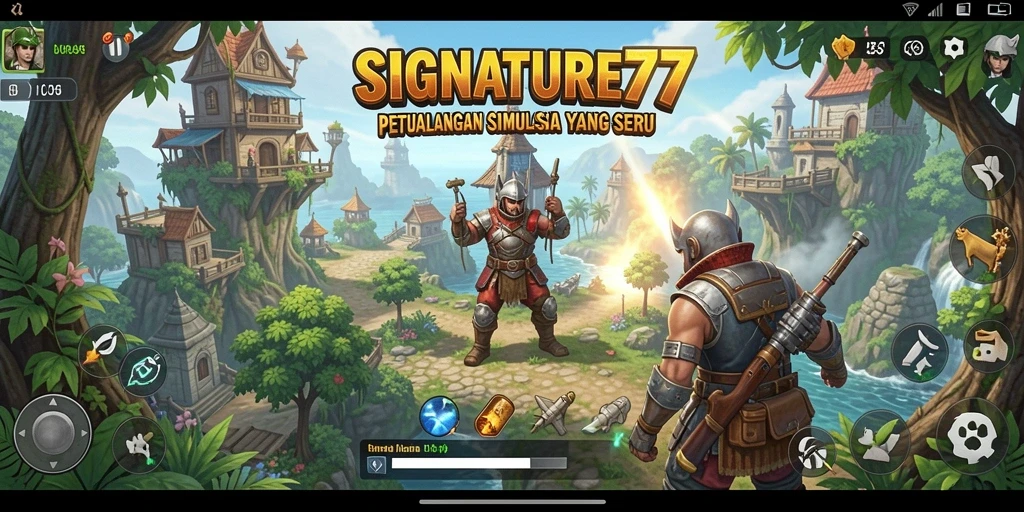 Tampilan gameplay menarik dan realistis di SIGNATURE77.