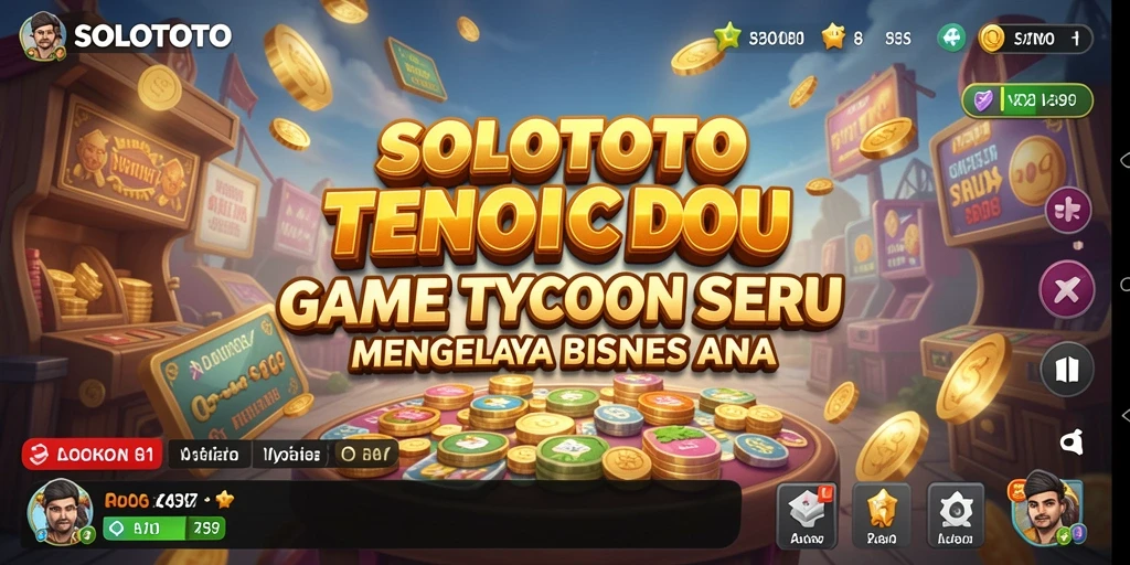 Screenshot utama SOLOTOTO menunjukkan gameplay Tycoon yang seru dan menantang.