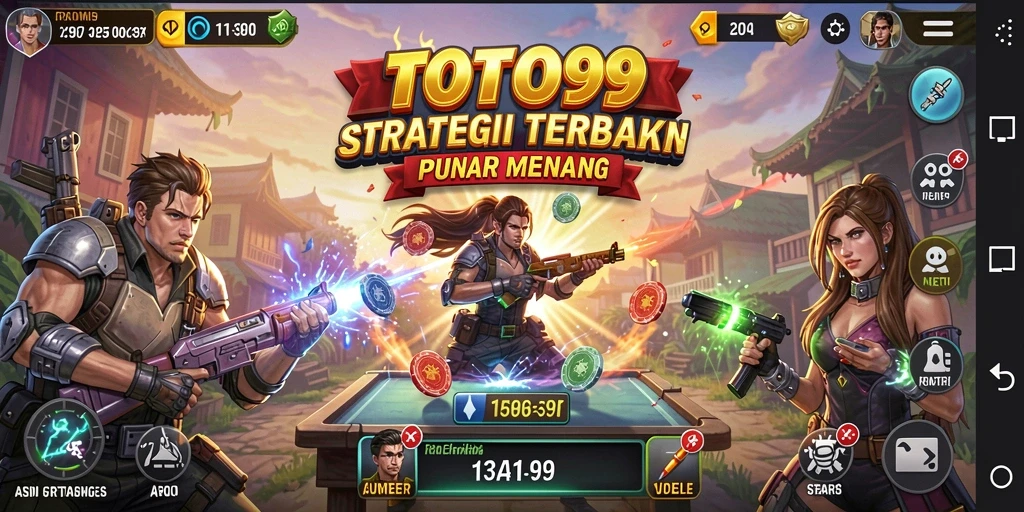 Tangkapan layar utama TOTO99 menampilkan aksi strategi yang mendebarkan.